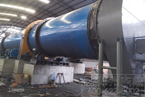 寧夏煤泥烘干機項目安裝實拍現場